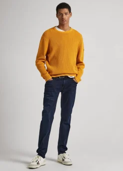 Men Pepe Jeans Hatch Slim Fit Mid-Rise Jeans