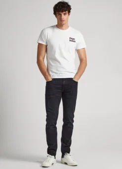 Men Pepe Jeans Hatch Slim Fit Mid-Rise Jeans
