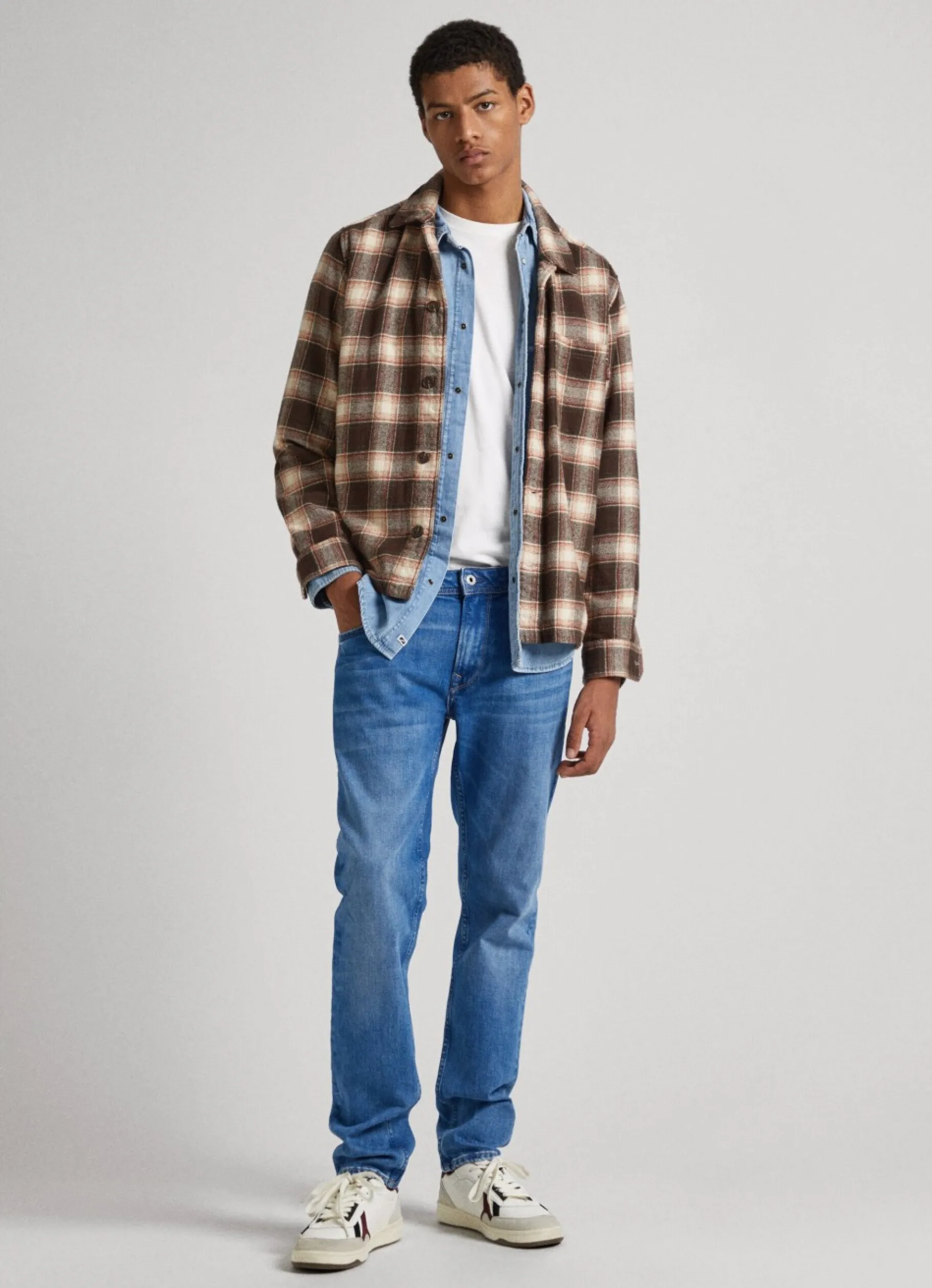 Men Pepe Jeans Hatch Slim Fit Mid-Rise Jeans