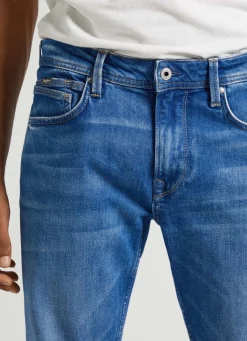 Men Pepe Jeans Hatch Slim Fit Mid-Rise Jeans