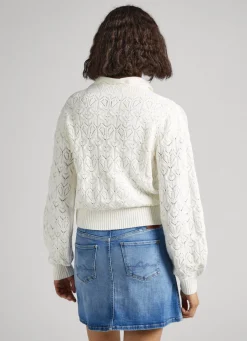 Women Pepe Jeans Hearts Openwork Knit