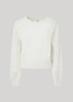Women Pepe Jeans Hearts Openwork Knit