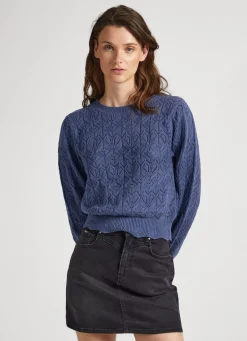 Women Pepe Jeans Hearts Openwork Knit