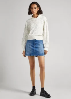 Women Pepe Jeans Hearts Openwork Knit