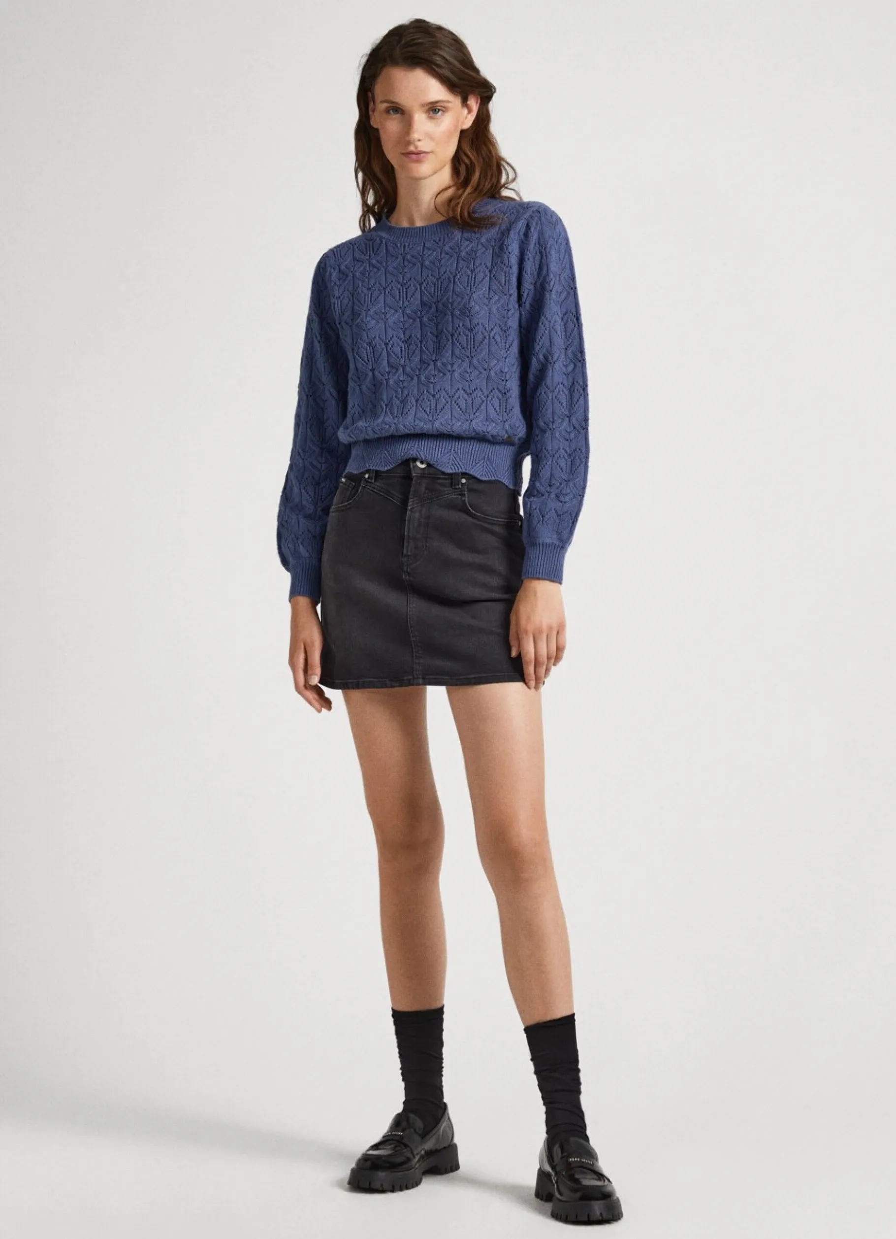 Women Pepe Jeans Hearts Openwork Knit