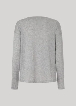 Women Pepe Jeans Heathered Long-Sleeve T-Shirt
