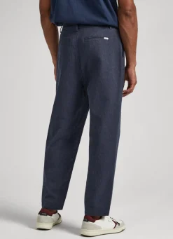 Men Pepe Jeans Herringbone Chino Trousers