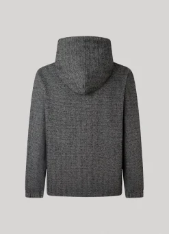 Men Pepe Jeans Herringbone Hooded Sweatshirt