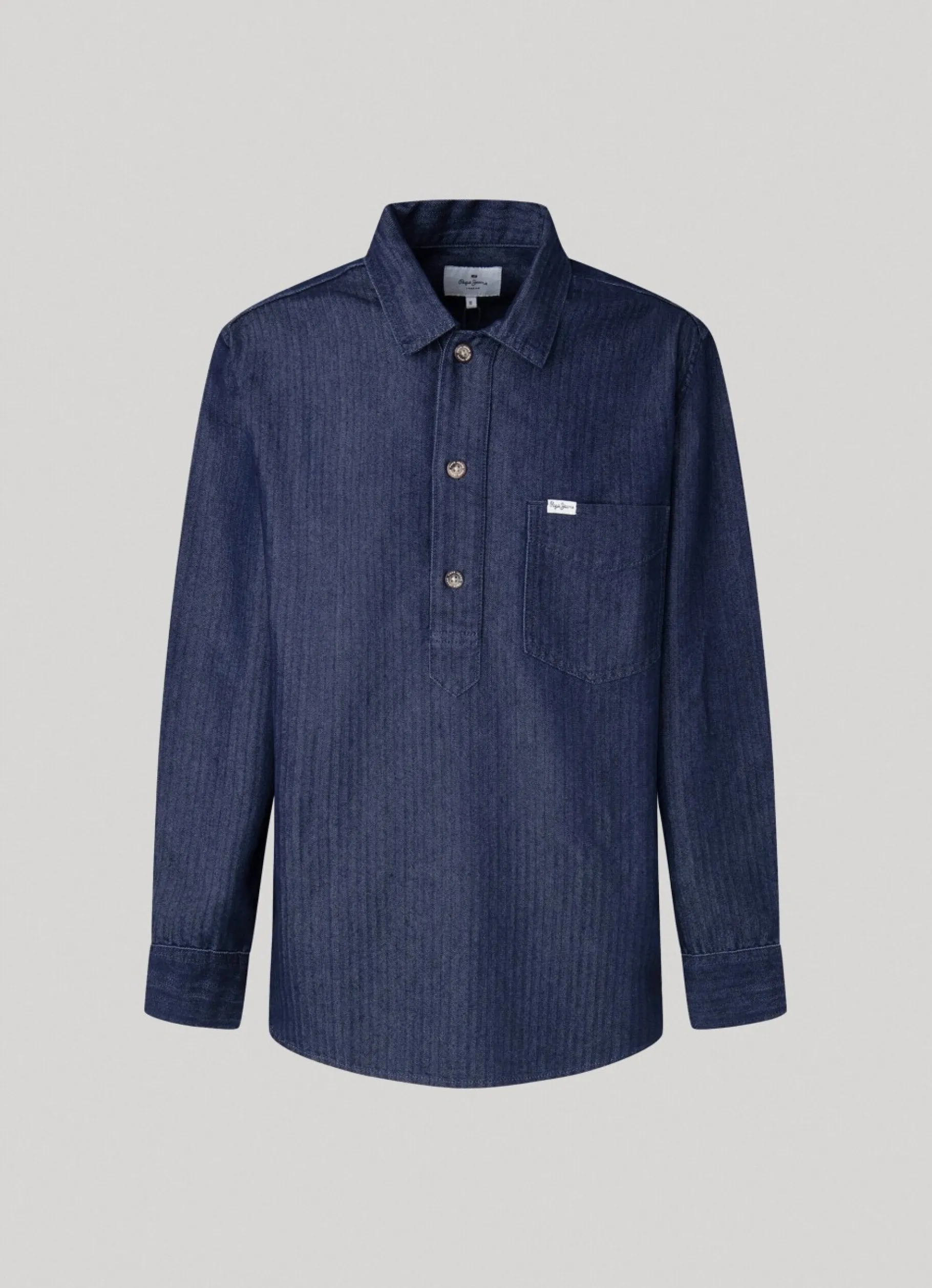 Men Pepe Jeans Herringbone Shirt