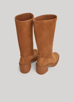 Women Pepe Jeans High Leg Suede Boots