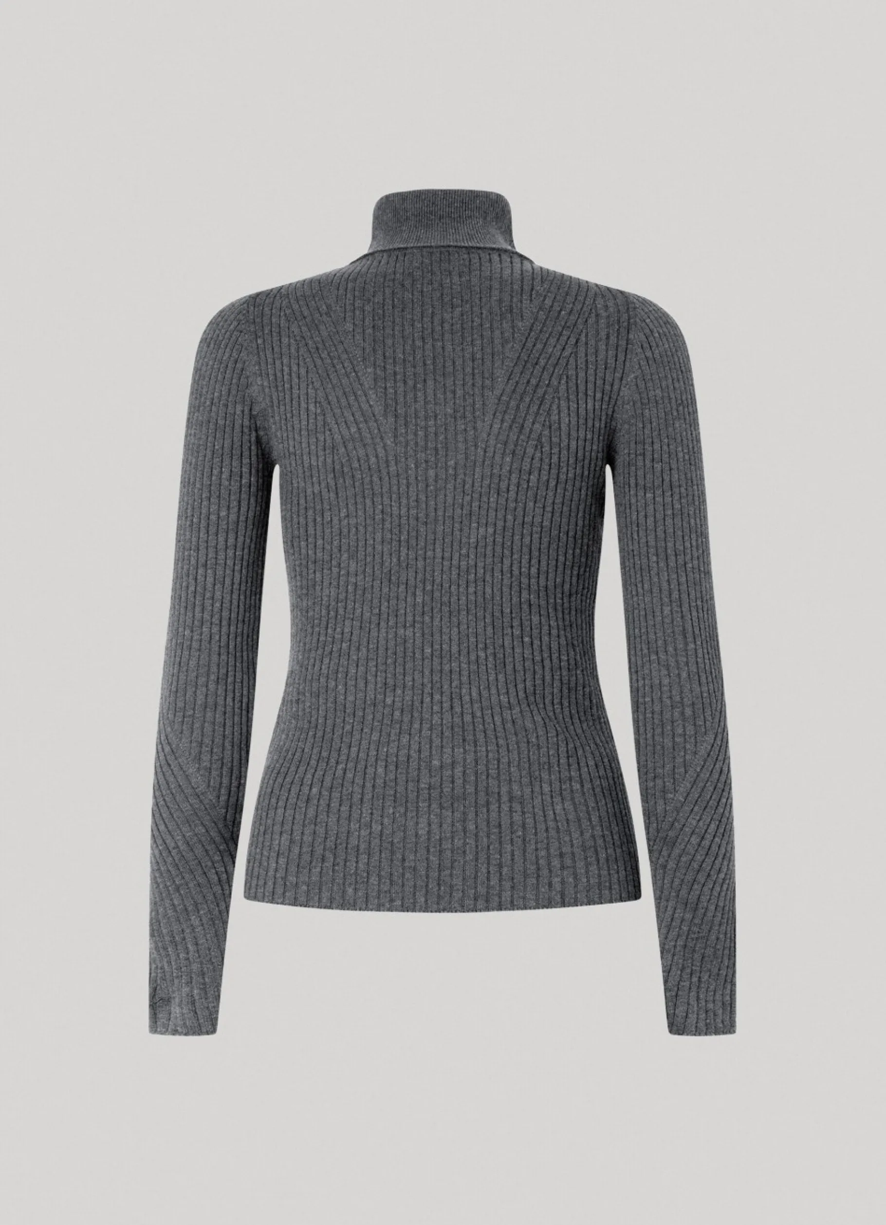 Women Pepe Jeans High Neck Ribbed Knit