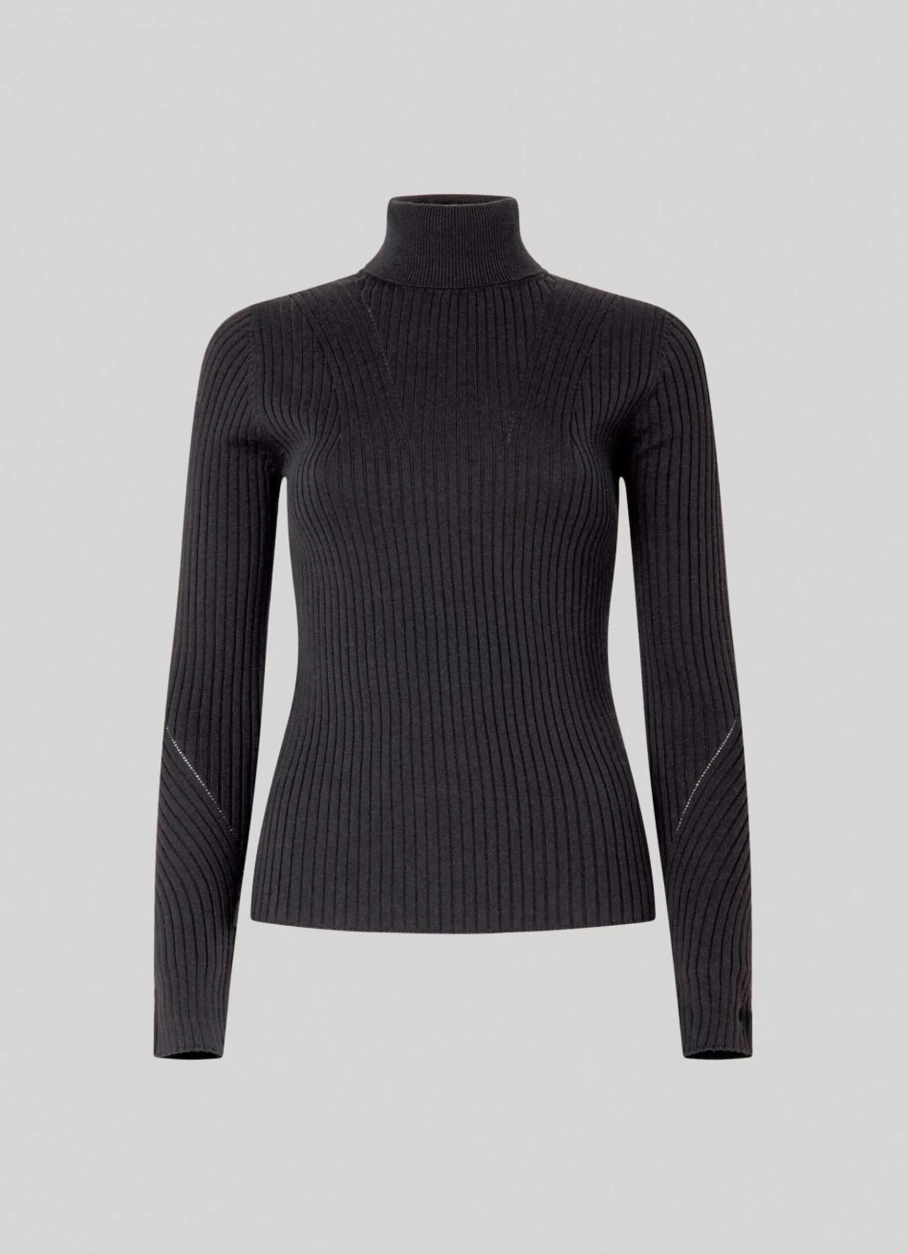 Women Pepe Jeans High Neck Ribbed Knit