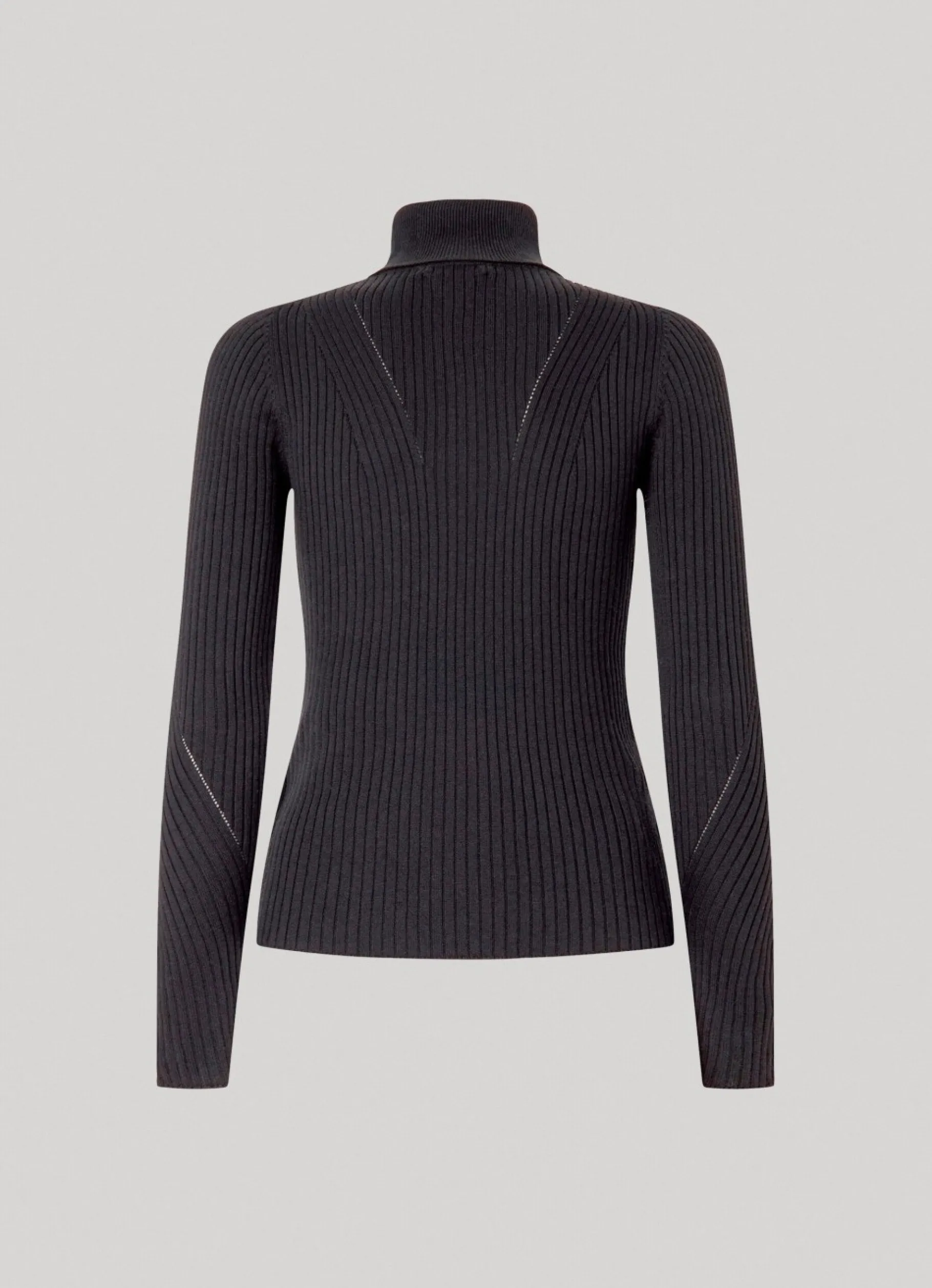 Women Pepe Jeans High Neck Ribbed Knit