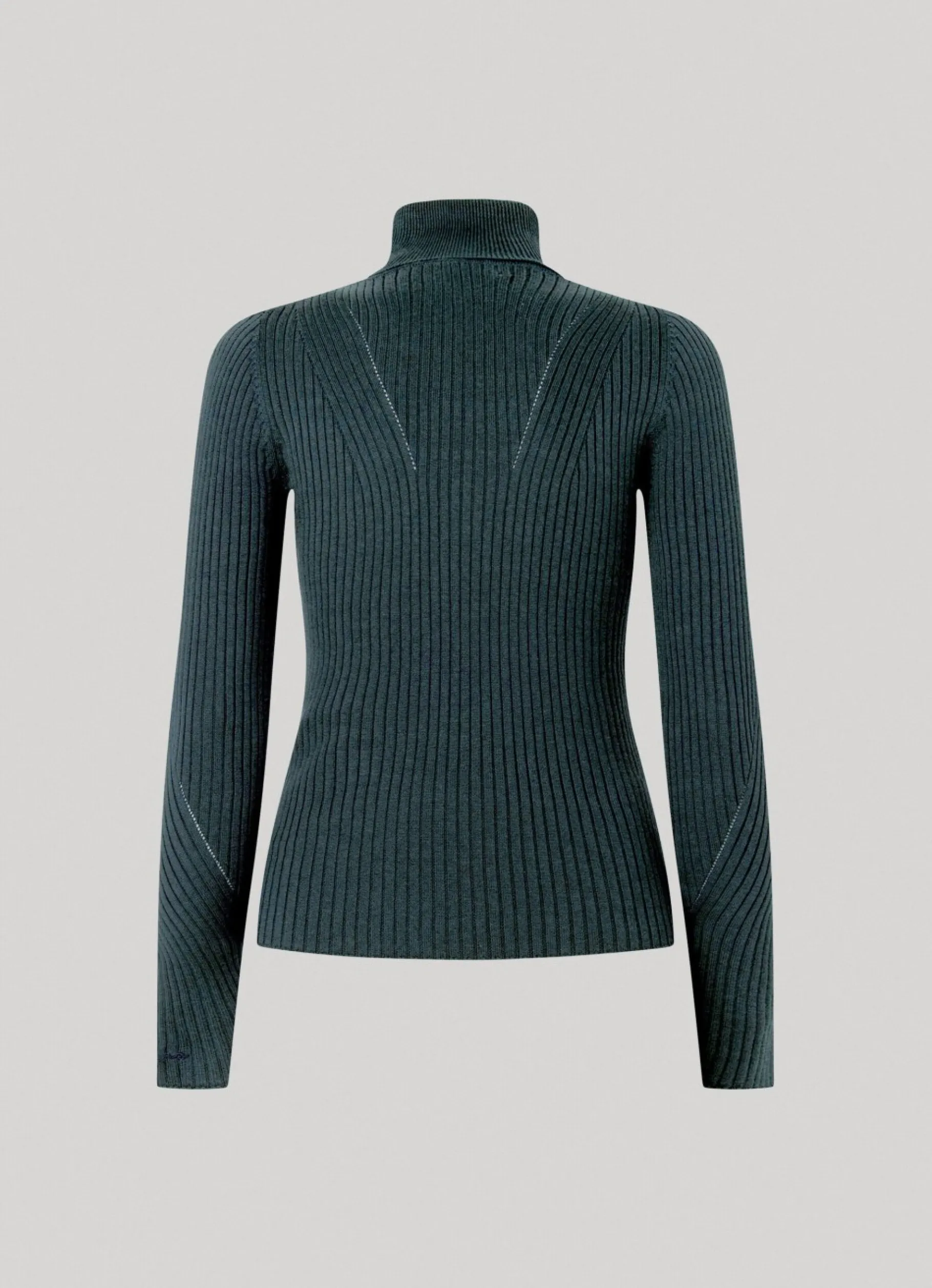 Women Pepe Jeans High Neck Ribbed Knit