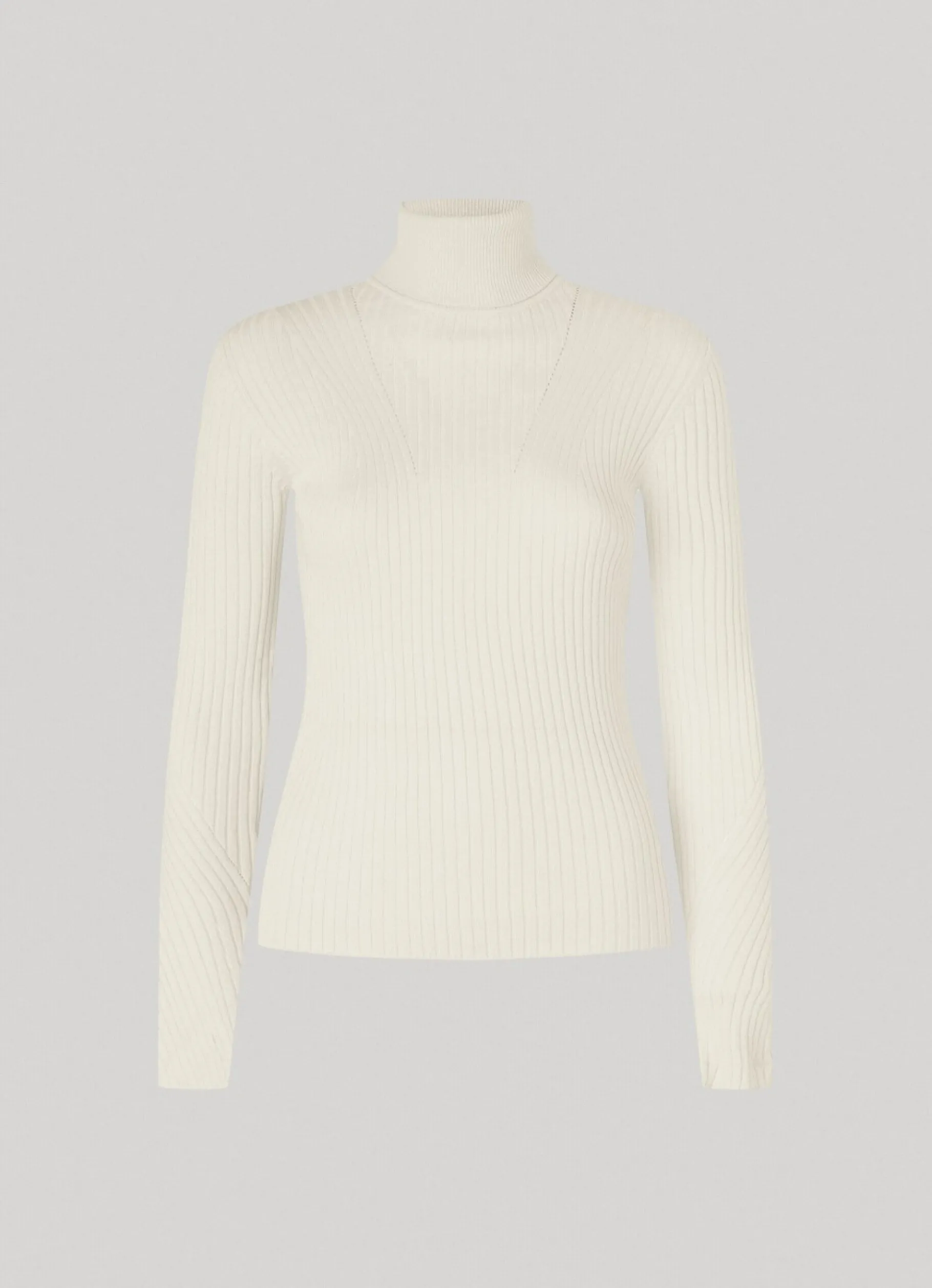 Women Pepe Jeans High Neck Ribbed Knit