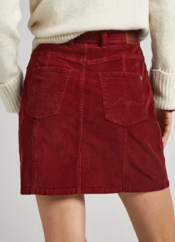 Women Pepe Jeans High Waist Corduroy Skirt