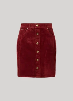 Women Pepe Jeans High Waist Corduroy Skirt