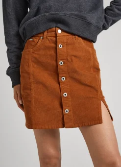 Women Pepe Jeans High Waist Corduroy Skirt