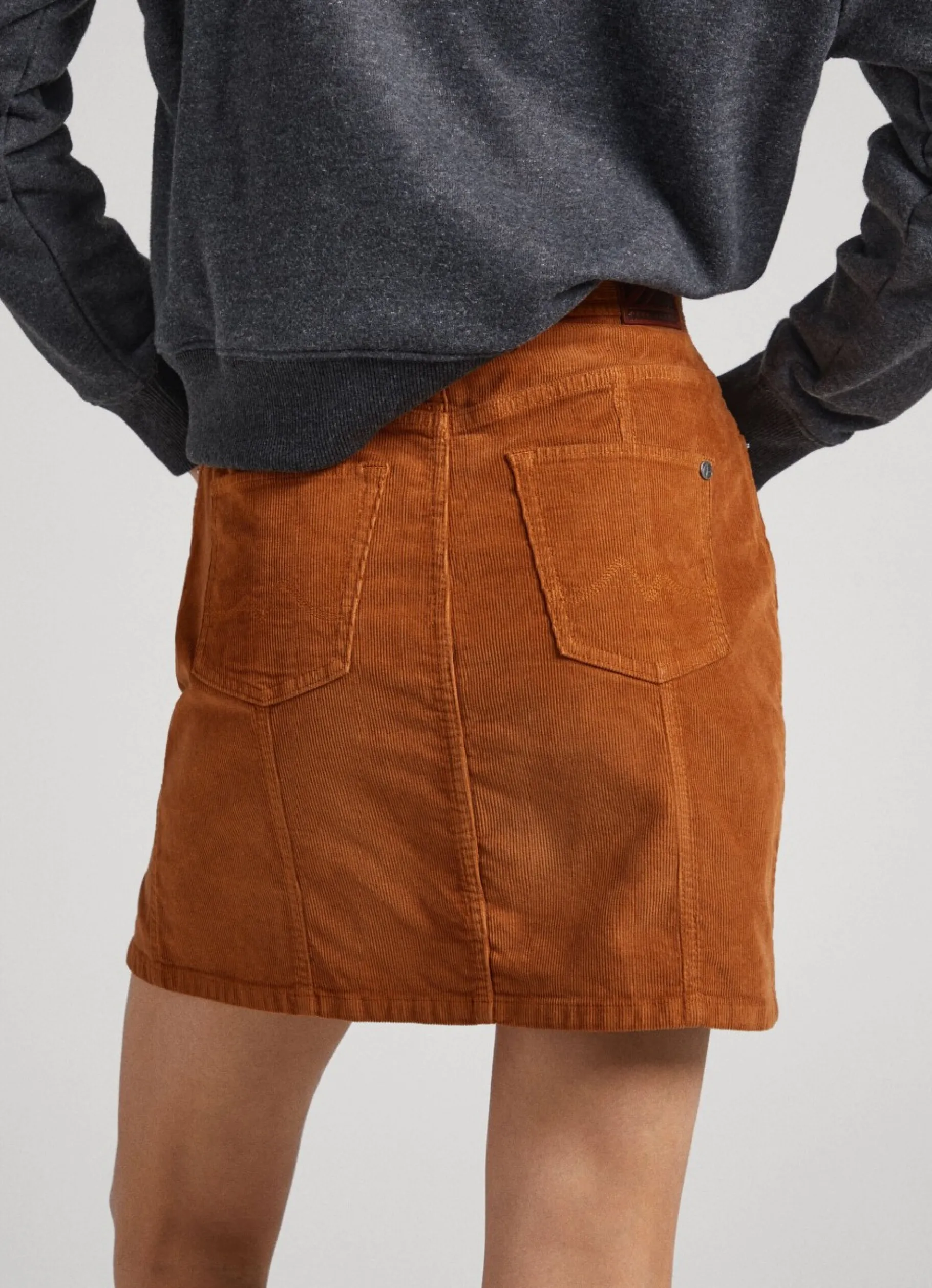 Women Pepe Jeans High Waist Corduroy Skirt