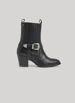 Women Pepe Jeans High-Heel Mid-Calf Boot