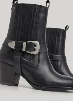 Women Pepe Jeans High-Heel Mid-Calf Boot