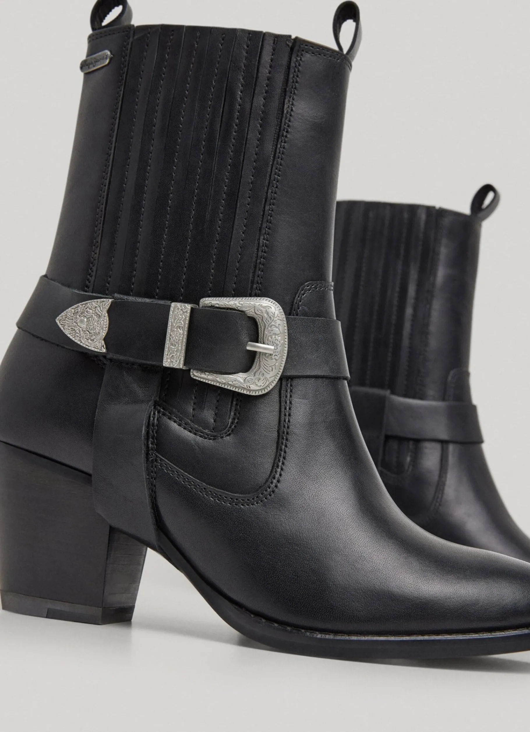 Women Pepe Jeans High-Heel Mid-Calf Boot