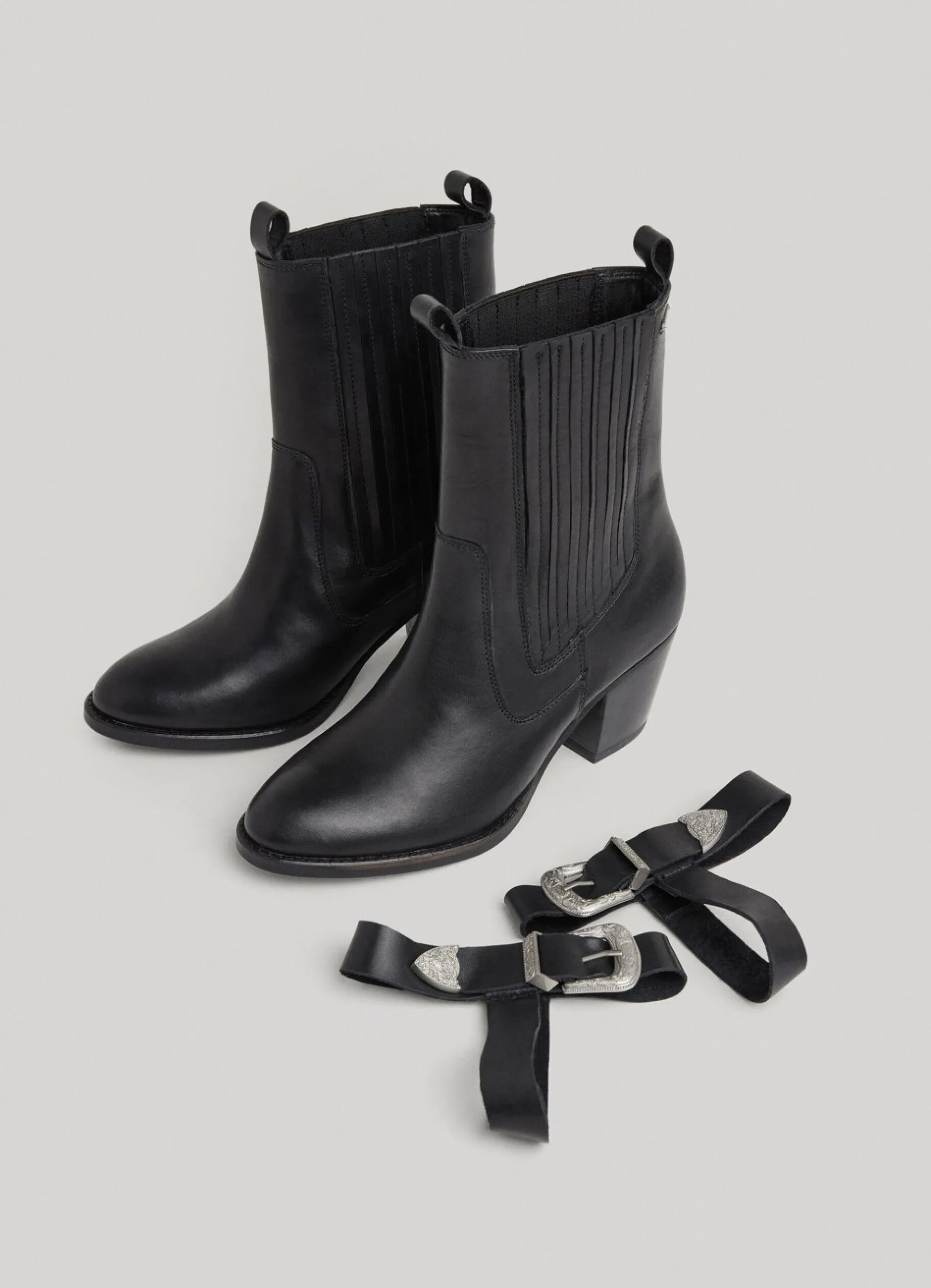 Women Pepe Jeans High-Heel Mid-Calf Boot