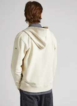 Men Pepe Jeans Hooded And Zipped Sweatshirt