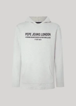 Men Pepe Jeans Hooded Cotton Sweatshirt