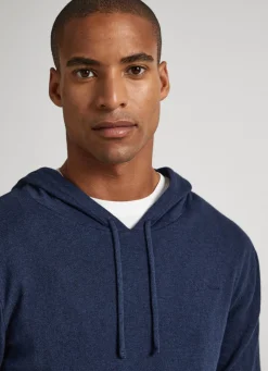 Men Pepe Jeans Hooded Cotton Sweatshirt
