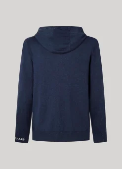 Men Pepe Jeans Hooded Cotton Sweatshirt