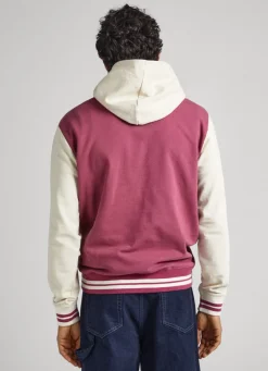 Men Pepe Jeans Hooded Cotton Sweatshirt