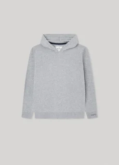 Boy Pepe Jeans Hooded Cotton Sweatshirt