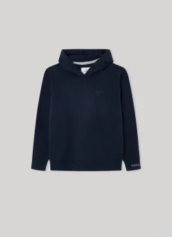 Boy Pepe Jeans Hooded Cotton Sweatshirt