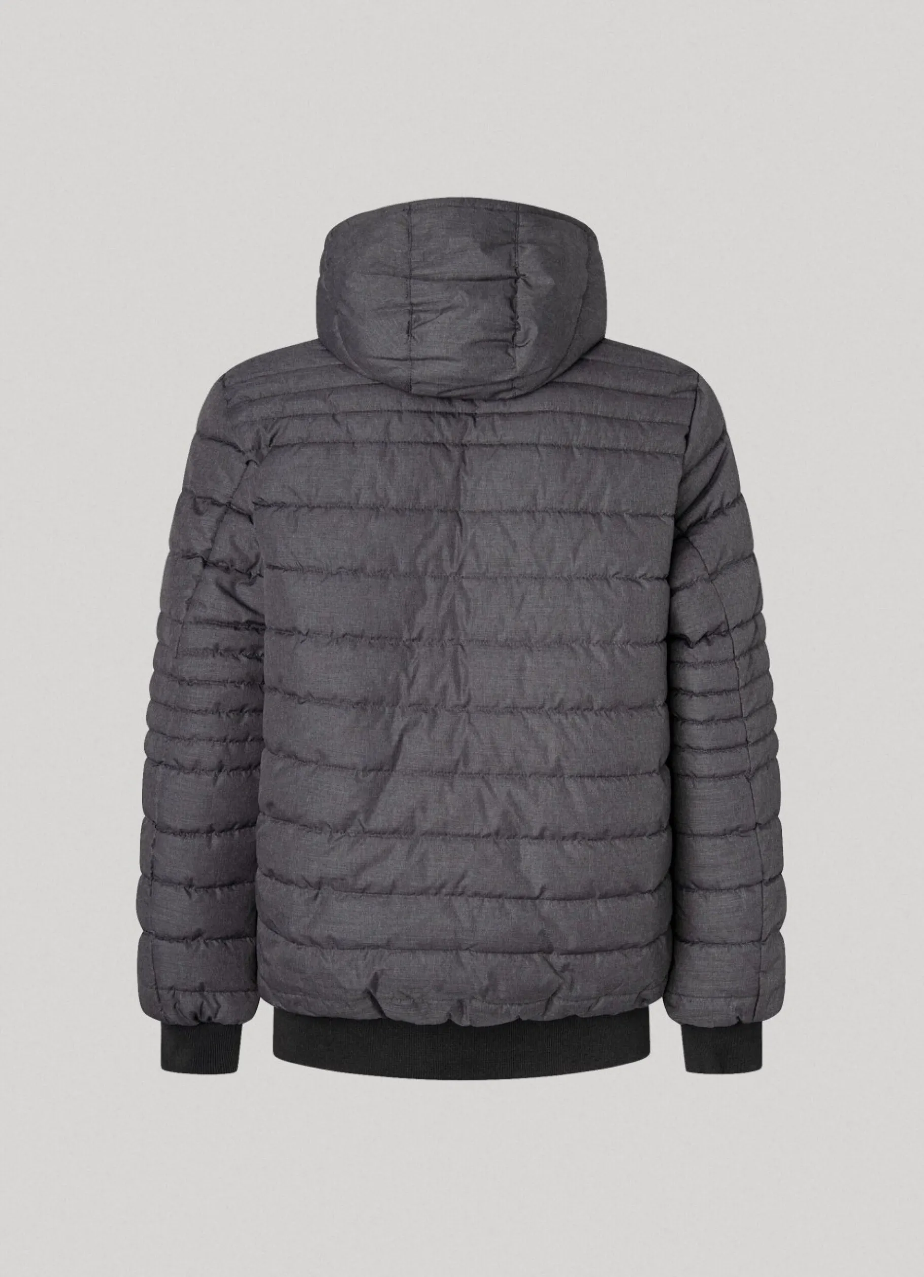 Men Pepe Jeans Hooded Marl Puffer Jacket