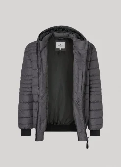 Men Pepe Jeans Hooded Marl Puffer Jacket