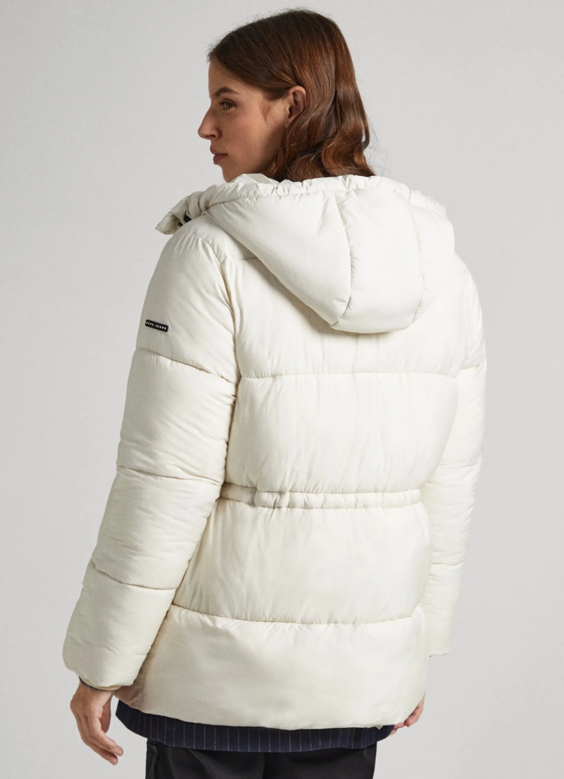 Women Pepe Jeans Hooded Puffer Jacket