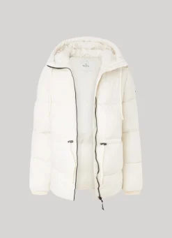 Women Pepe Jeans Hooded Puffer Jacket