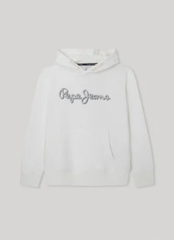 Boy Pepe Jeans Hoodie With 3D- Effect Logo