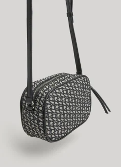 Women Pepe Jeans Jacquard Camera Crossbody Bag