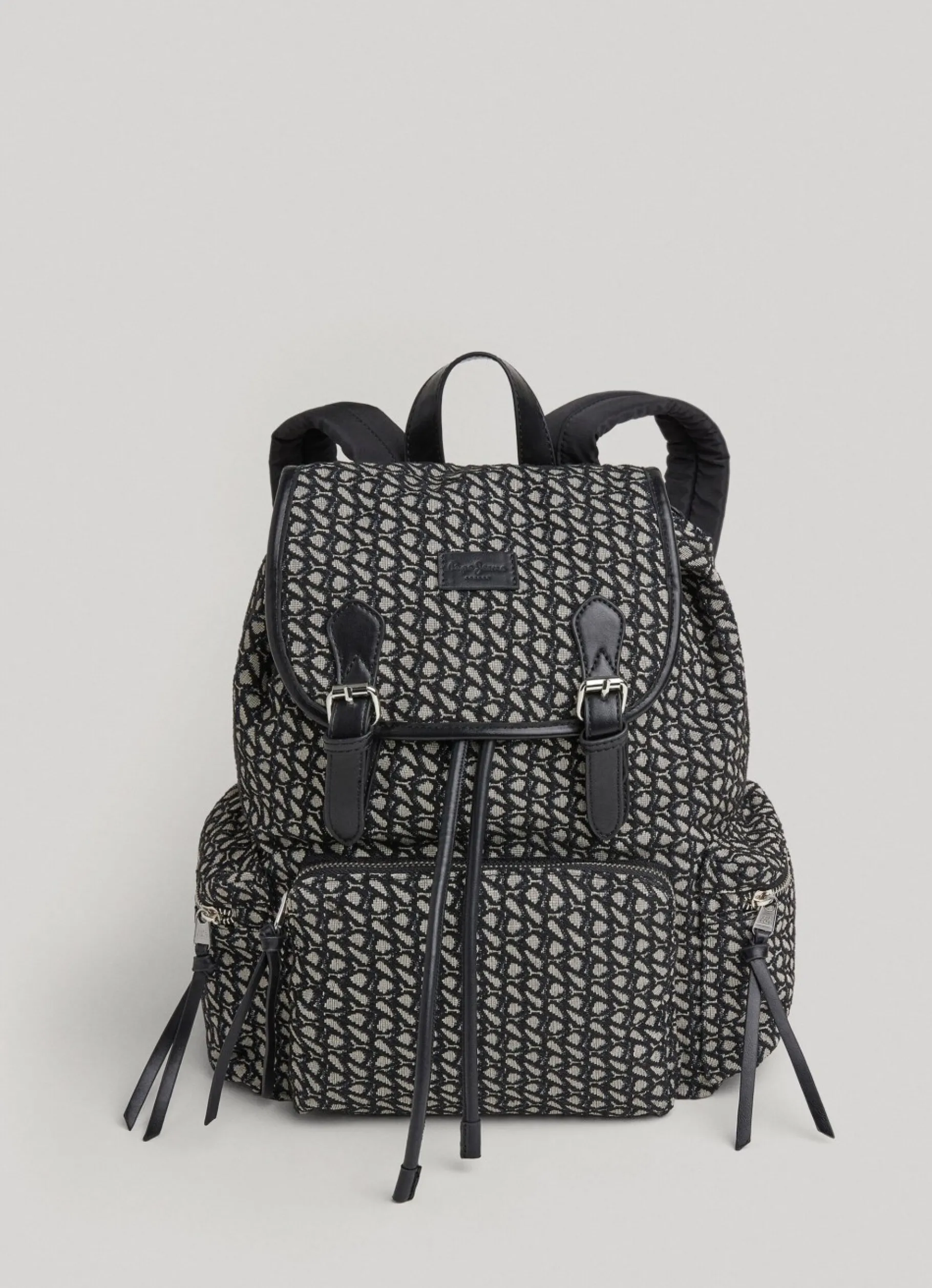 Women Pepe Jeans Jacquard Fabric Backpack