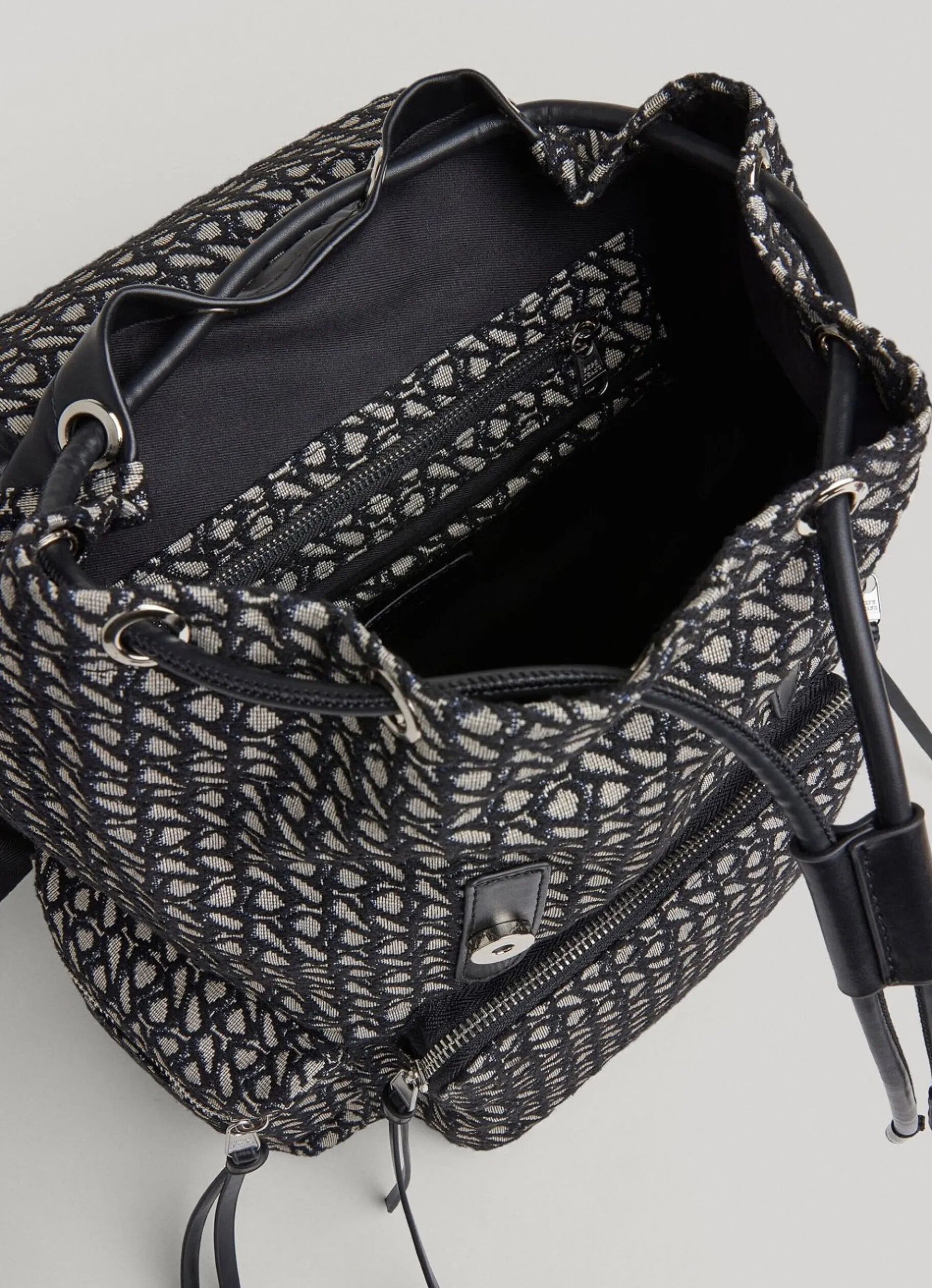 Women Pepe Jeans Jacquard Fabric Backpack