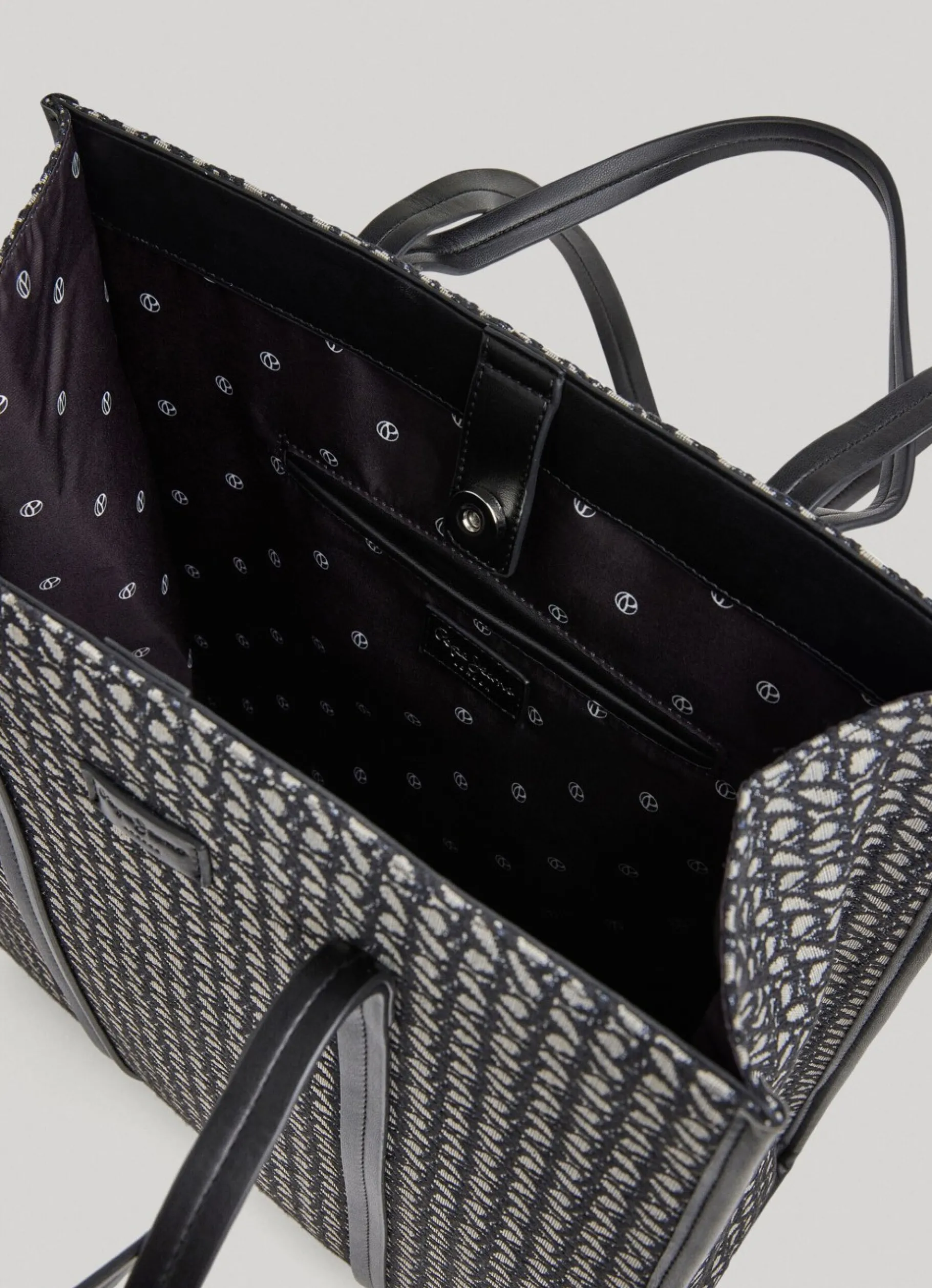 Women Pepe Jeans Jacquard Tote Bag