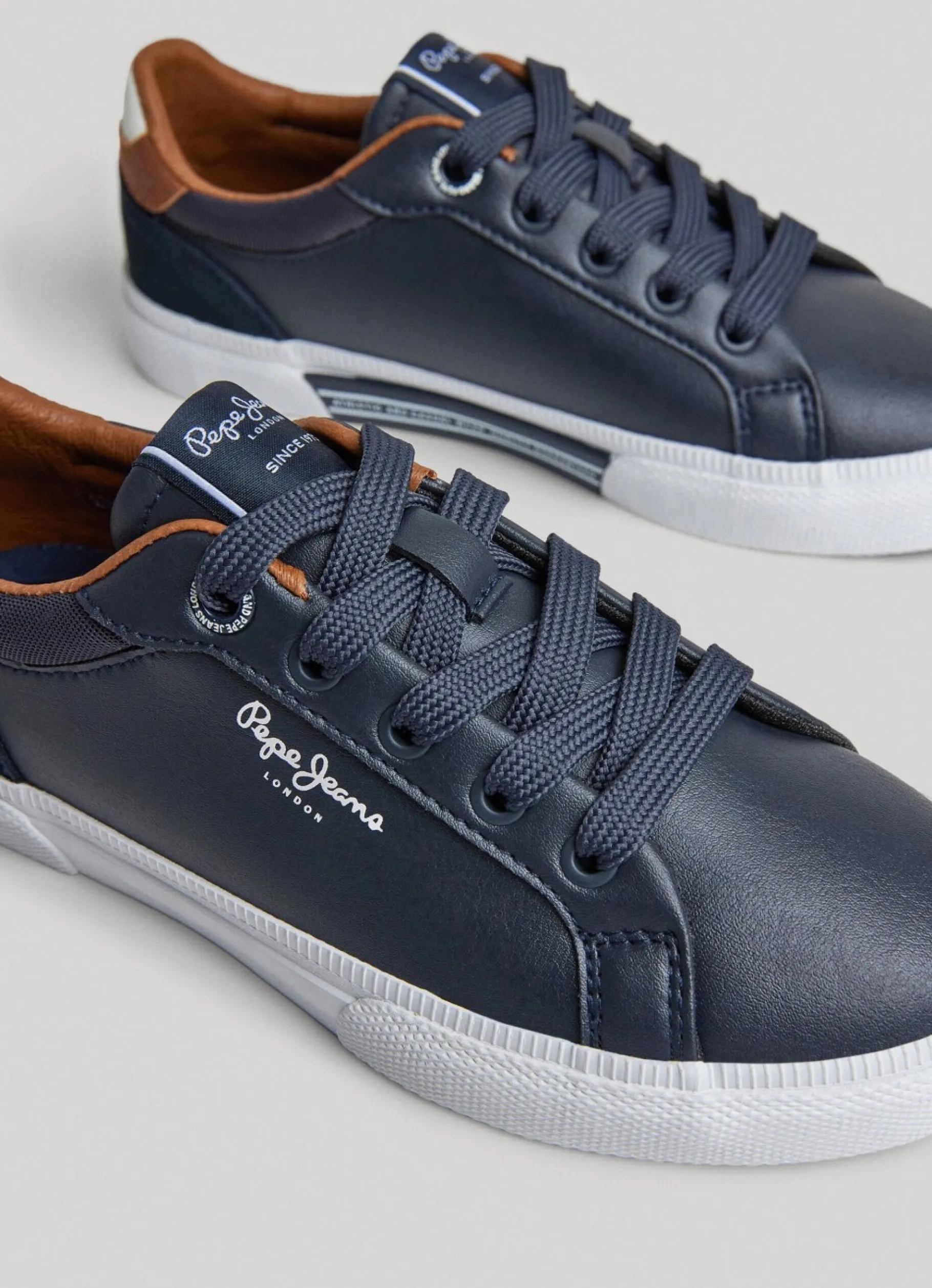 Boy Pepe Jeans Kenton Court Basic Trainers
