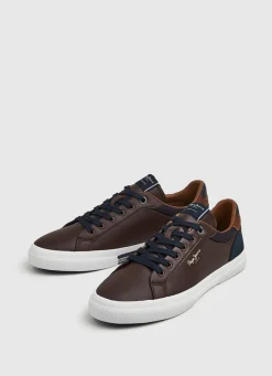 Men Pepe Jeans Kenton Court Combined Sneakers