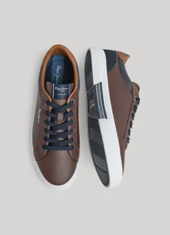 Men Pepe Jeans Kenton Court Combined Sneakers