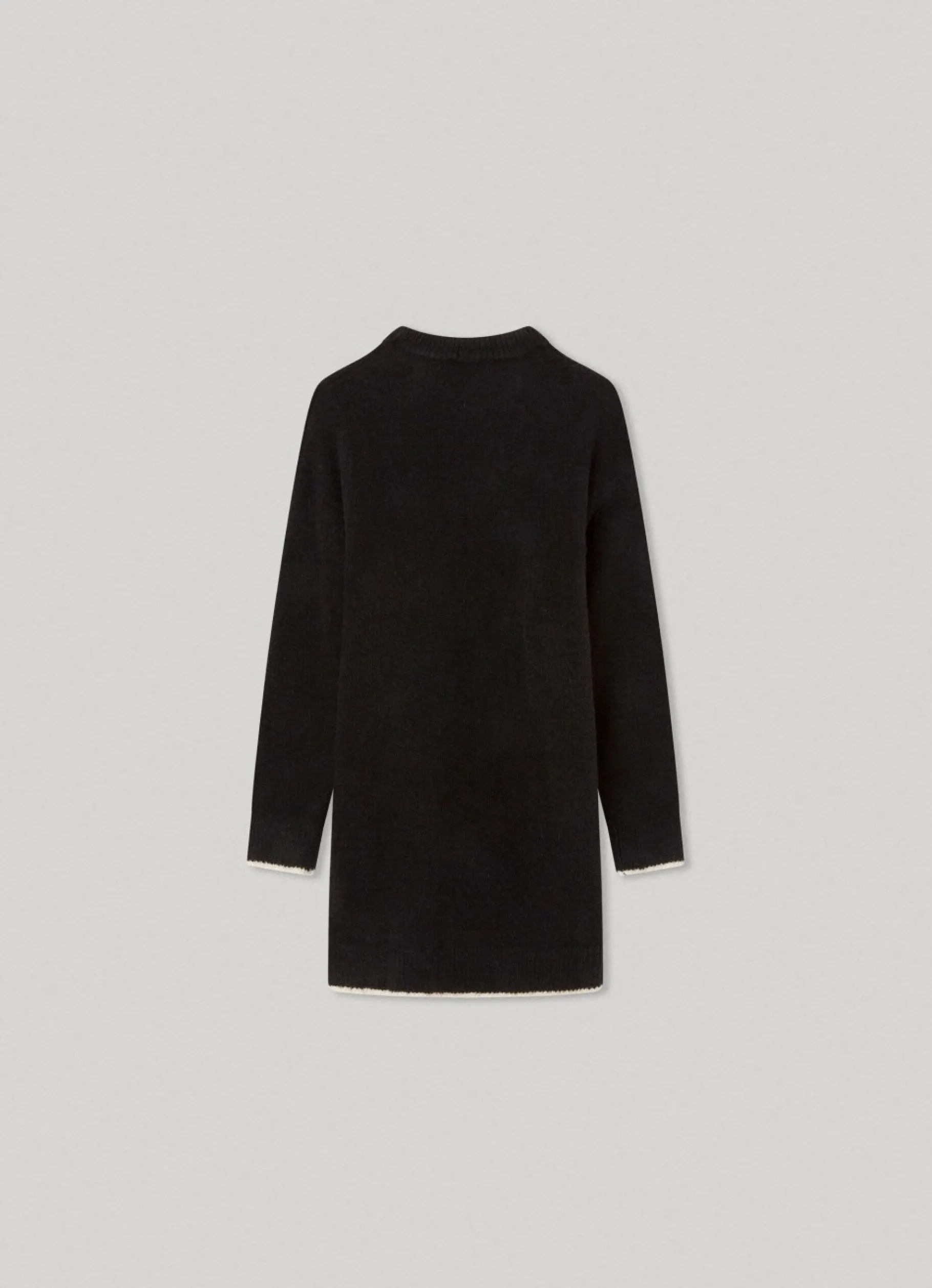 Girl Pepe Jeans Knit Dress With Embroidered Logo