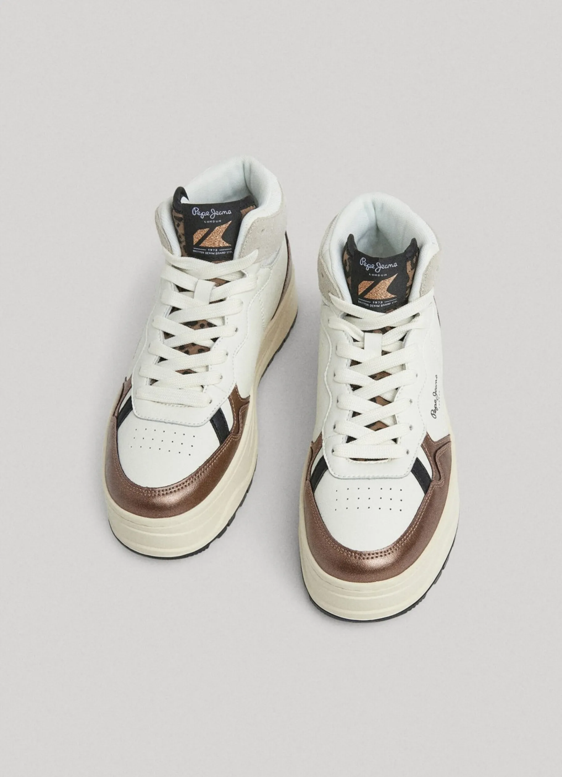 Women Pepe Jeans Kore Basket Leather Trainers