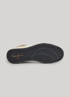 Men Pepe Jeans Kore Basket Retro Trainers