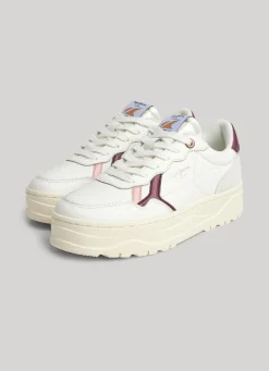 Women Pepe Jeans Kore Poppy Leather Trainers